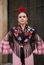 Cargar imagen en el visor de la galería, MANTON ANASTASIA ALGODON NEGRO