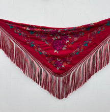 Cargar imagen en el visor de la galería, MANTON MARTINA FRESA CON BUGANVILLA