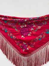 Cargar imagen en el visor de la galería, MANTON MARTINA FRESA CON BUGANVILLA