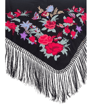 Cargar imagen en el visor de la galería, MANTON ANASTASIA ALGODON NEGRO