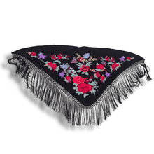 Cargar imagen en el visor de la galería, MANTON ANASTASIA ALGODON NEGRO