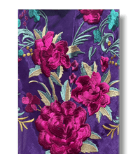 Cargar imagen en el visor de la galería, MARTINA MORADO BORDADO BUGANVILLA