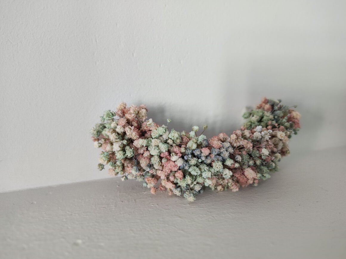 Flores Preservadas Tocados Para NiÃ±as Arras TOCADO PANICULATA