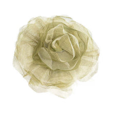 Cargar imagen en el visor de la galería, BROCHE FLOR TUL METALIZADA
