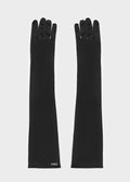 GUANTES LARGOS ELÁSTICOS NEGROS