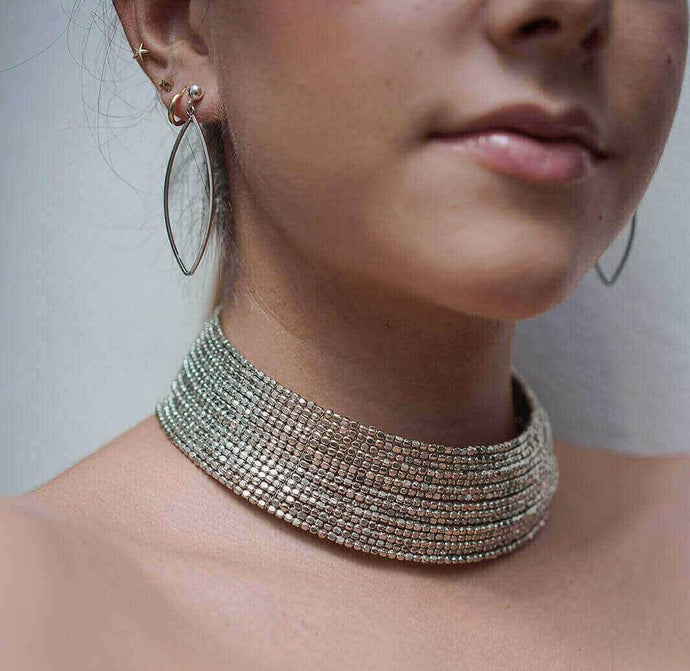 PENDIENTE OVAL PLATA