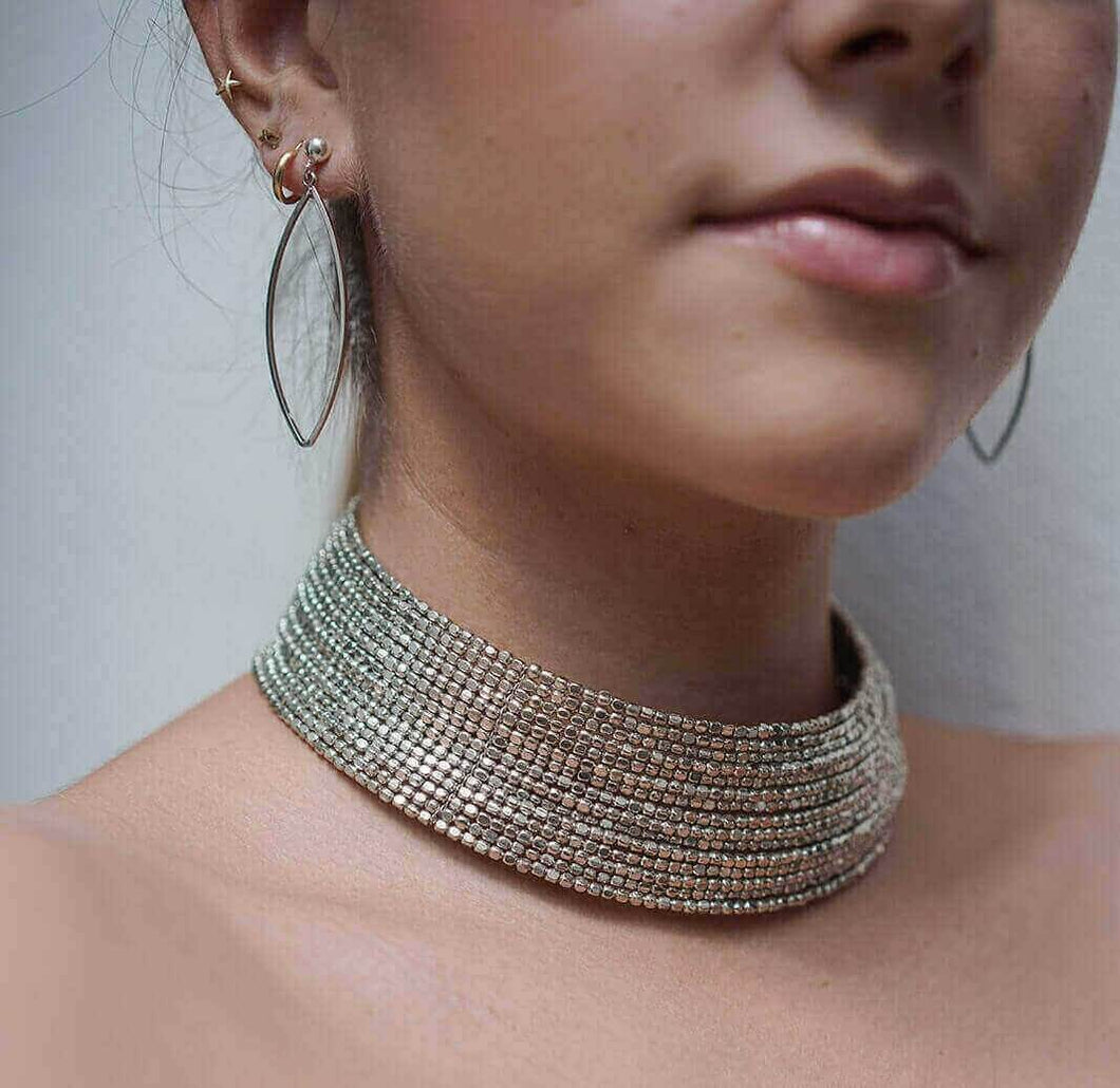PENDIENTE OVAL PLATA