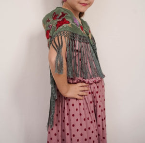 MANTON NIÑA VERDE JABONOSO