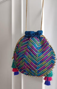 BOLSO  SACO BORDADO MULTI