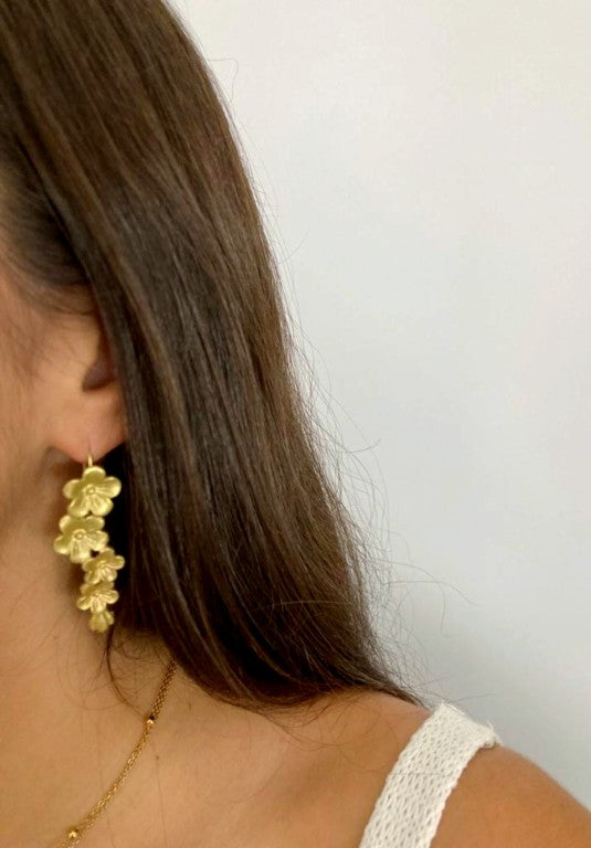 PENDIENTES RACIMO FLOR
