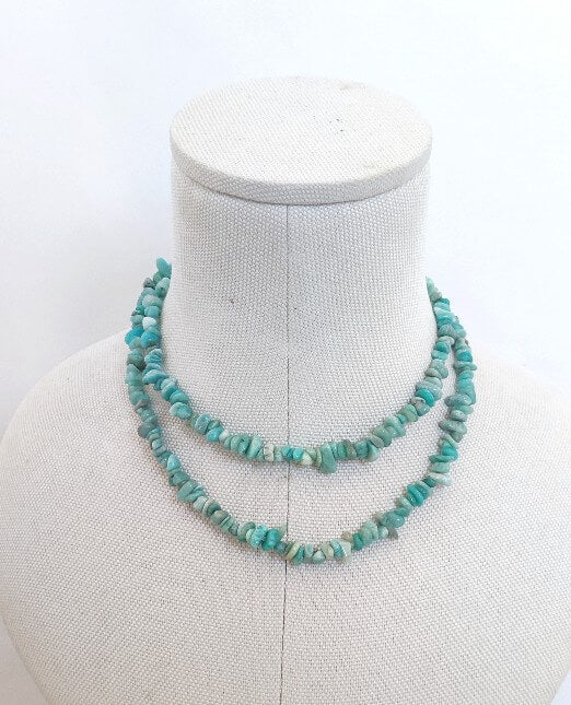 COLLAR  PIEDRAS NATURALES MAR