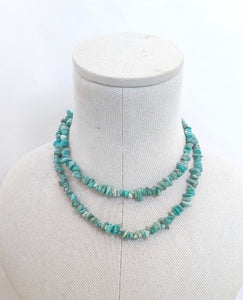 COLLAR  PIEDRAS NATURALES MAR