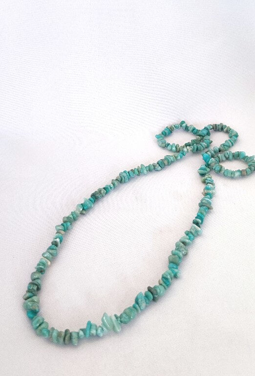 COLLAR  PIEDRAS NATURALES MAR