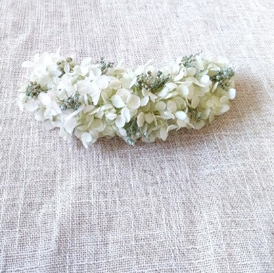 TOCADO HORTENSIAS EN VERDE AGUA EMPOLVADO