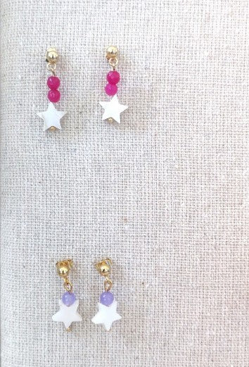 PENDIENTES ESTRELLA NACAR