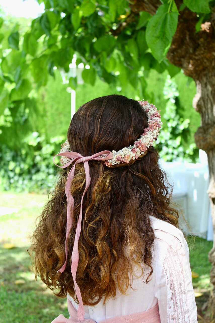 CORONA ROSA MAQUILLAJE