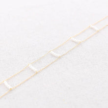 Cargar imagen en el visor de la galería, CHOKER ACERO DOBLE PERLA
