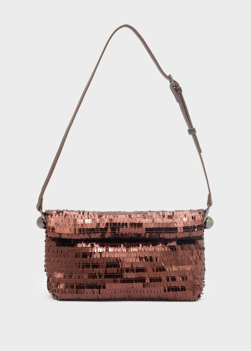 BOLSO BRILLANTE CON LENTEJUELAS BURDEOS