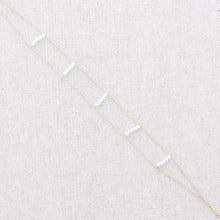 Cargar imagen en el visor de la galería, CHOKER ACERO DOBLE PERLA
