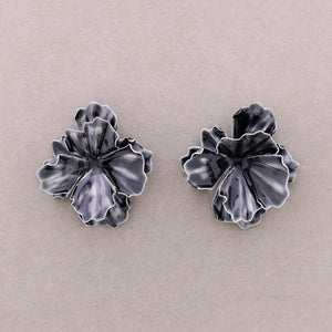 PENDIENTES METALICOS FLOR