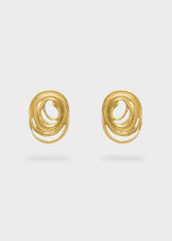 Cargar imagen en el visor de la galería, PENDIENTES EN ESPIRAL ACERO INOXIDABLE DORADO
