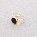 ANILLO ACERO PIEDRA
