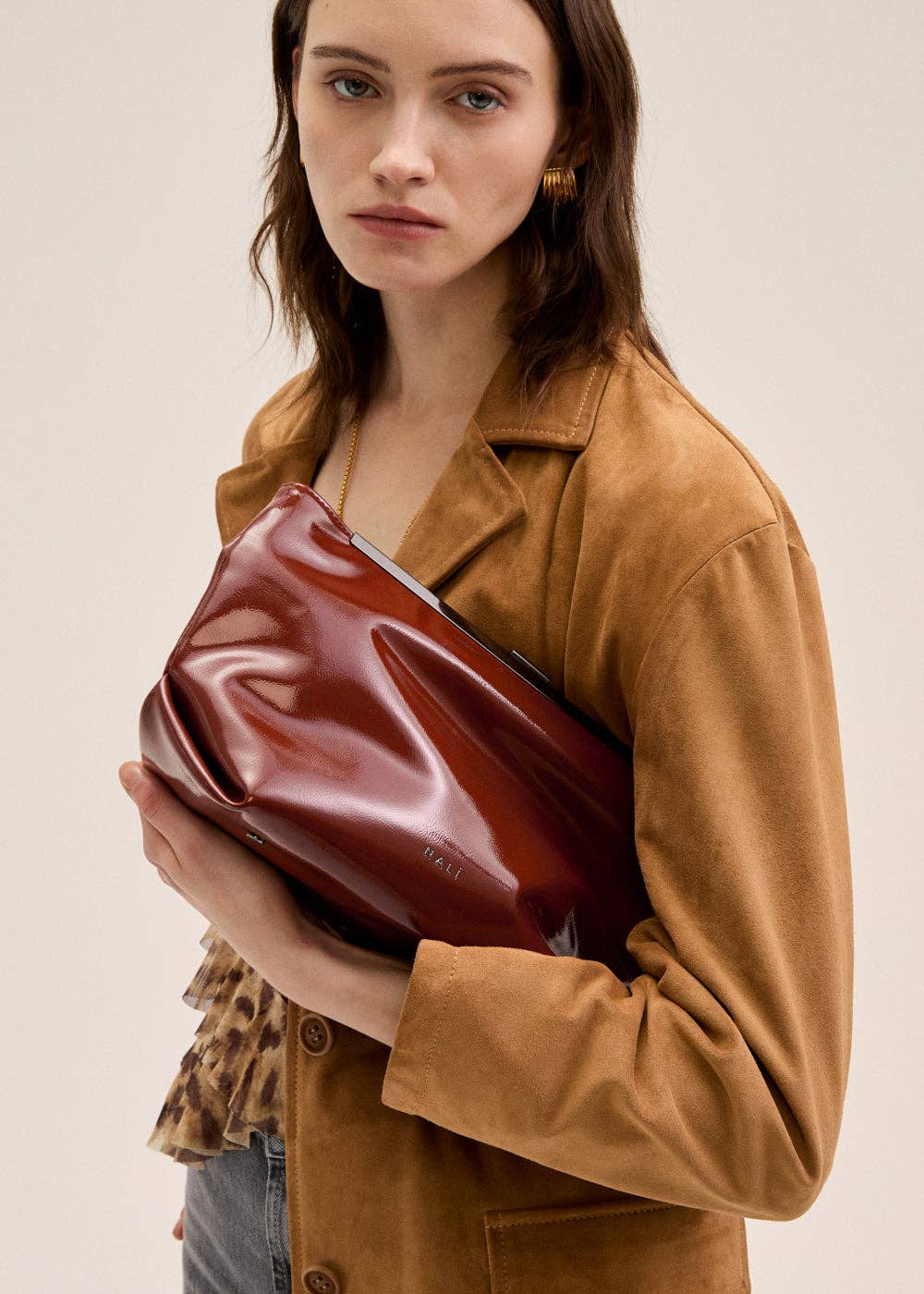 BOLSO DE MANO DE CHAROLLEA OXIDO