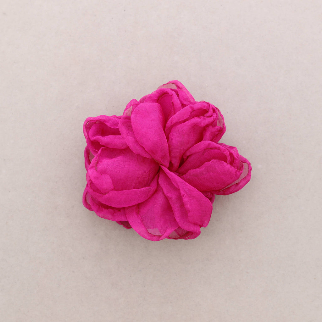 BROCHE FLOR SEDA PETALE