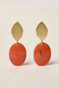 PENDIENTES HOJA DE LATÓN