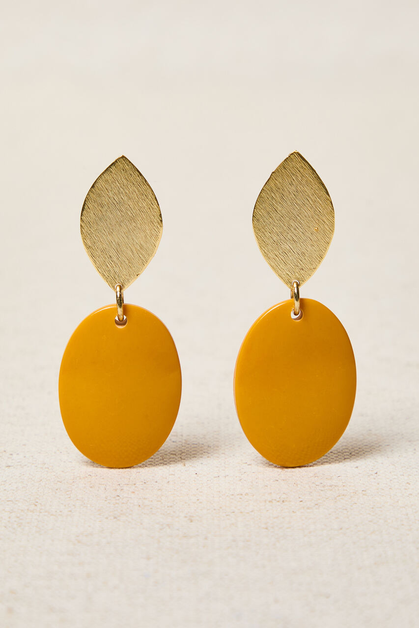 PENDIENTES HOJA DE LATÓN