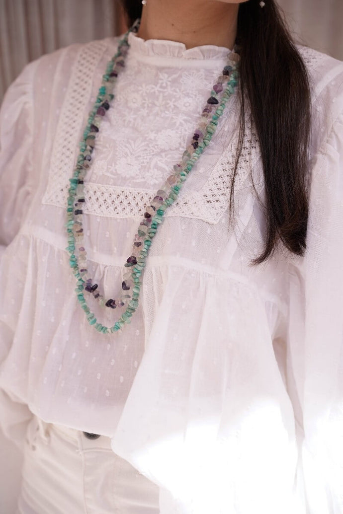 COLLAR  PIEDRAS NATURALES MAR