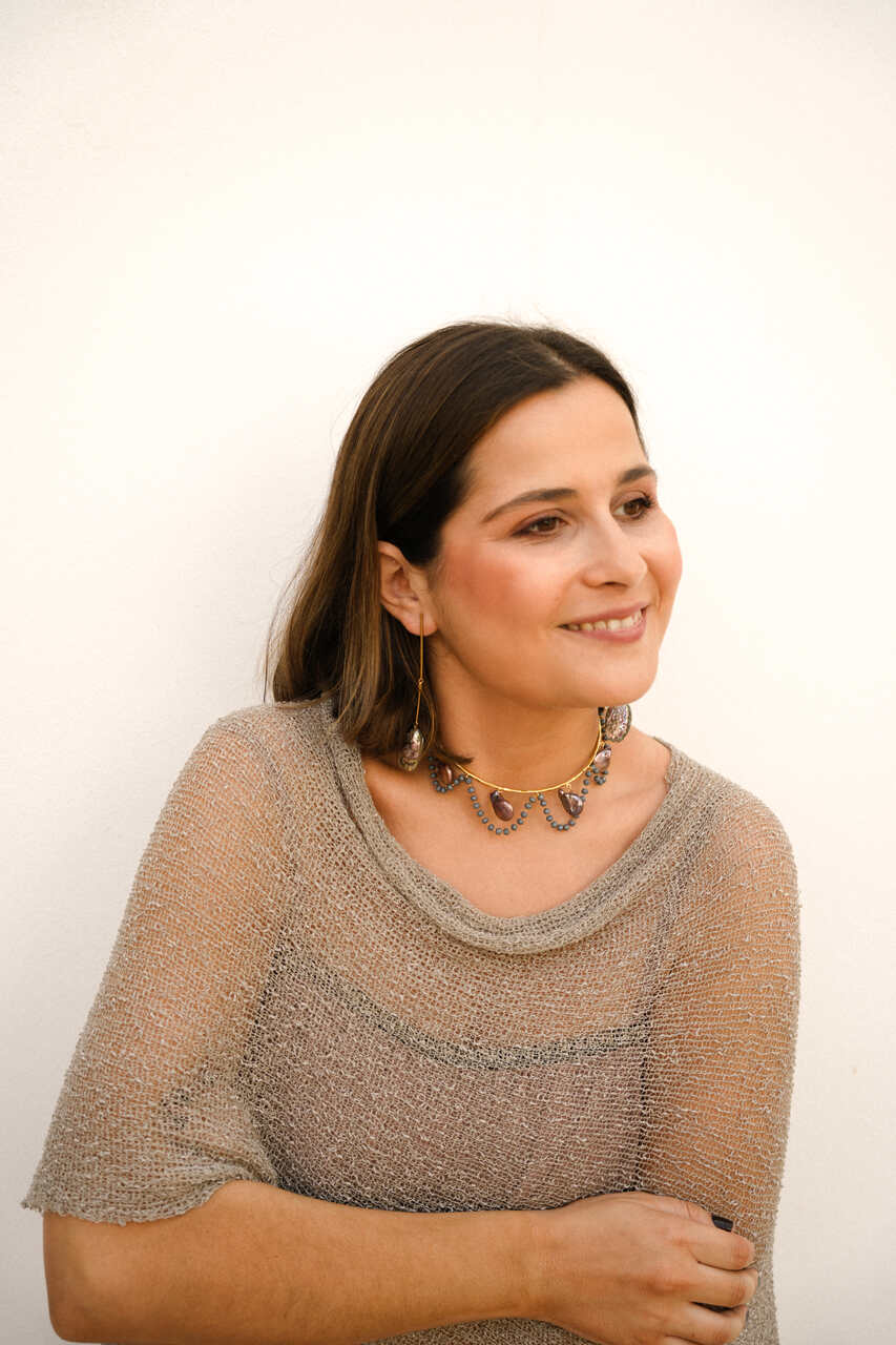 CHOKER PERLA NACAR GRIS