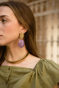 PENDIENTES HOJA DE LATÓN