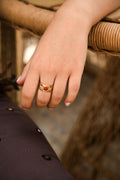 ANILLO PIEDRA CORAL