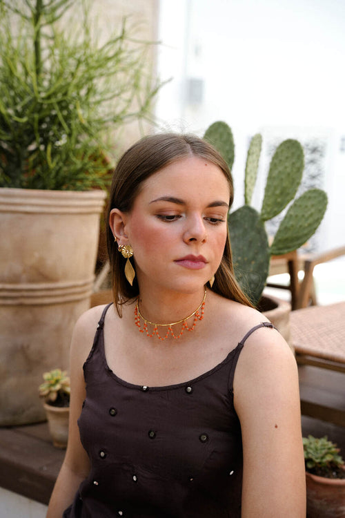 CHOKER  CADENA CORAL