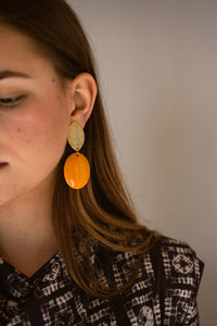 PENDIENTES HOJA DE LATÓN