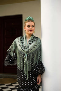 MANTON GABRIELA VERDE VIEJO