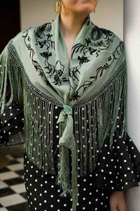 MANTON GABRIELA VERDE VIEJO