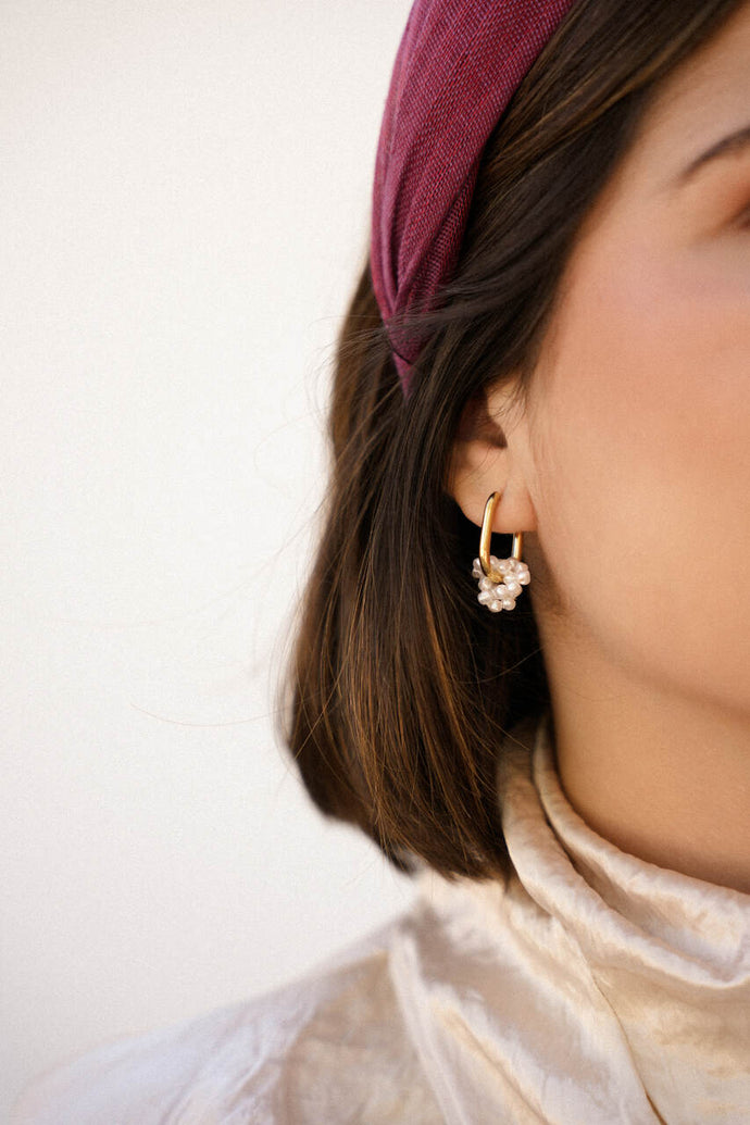 PENDIENTES ARO PERLITAS