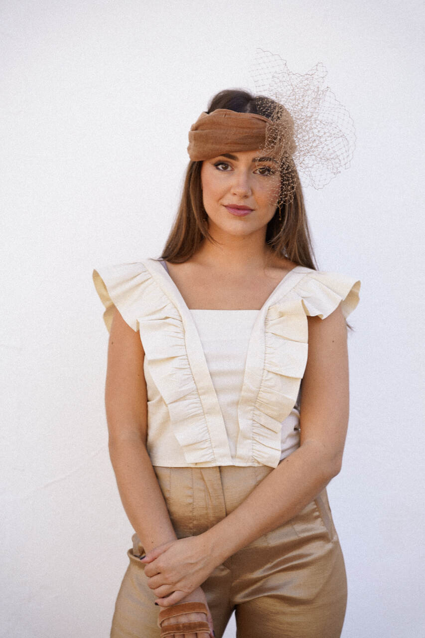 TURBANTE MARRON COBRIZO