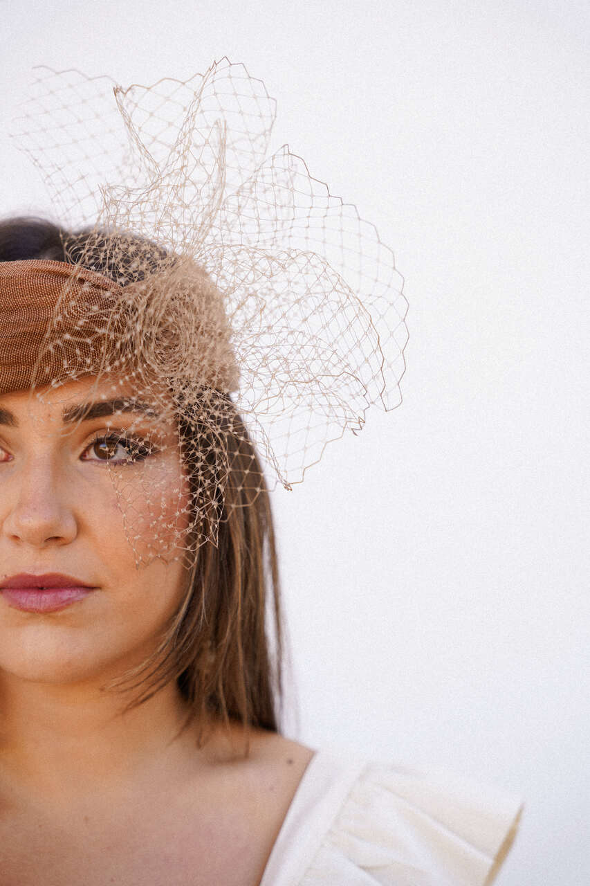 TURBANTE MARRON COBRIZO