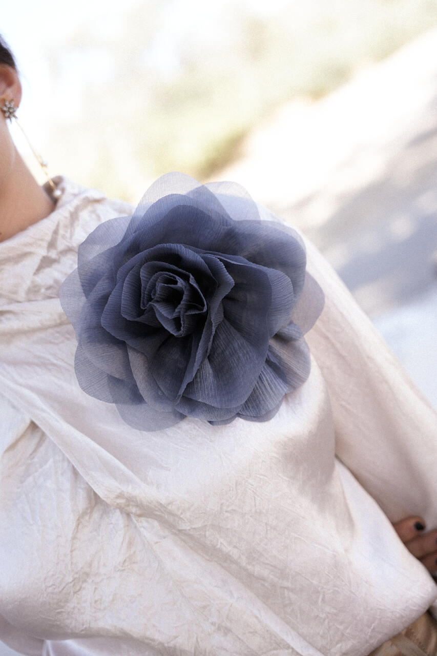 BROCHE PASADOR FLOR 20 CM