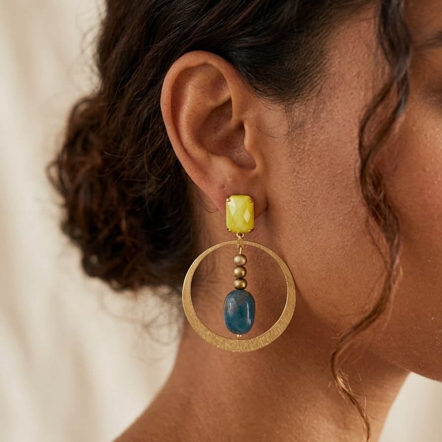 PENDIENTES AROS FLUOR