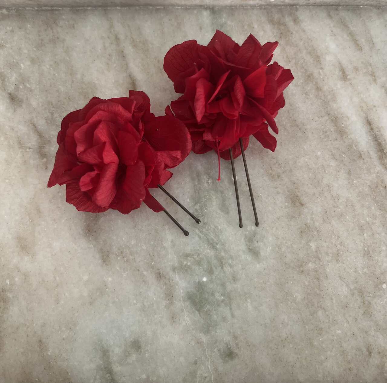 HORQUILLA HORTENSIA ROJA