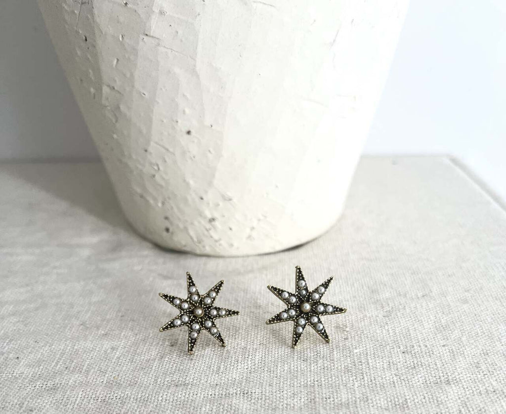 PENDIENTES ESTRELLA PERLA