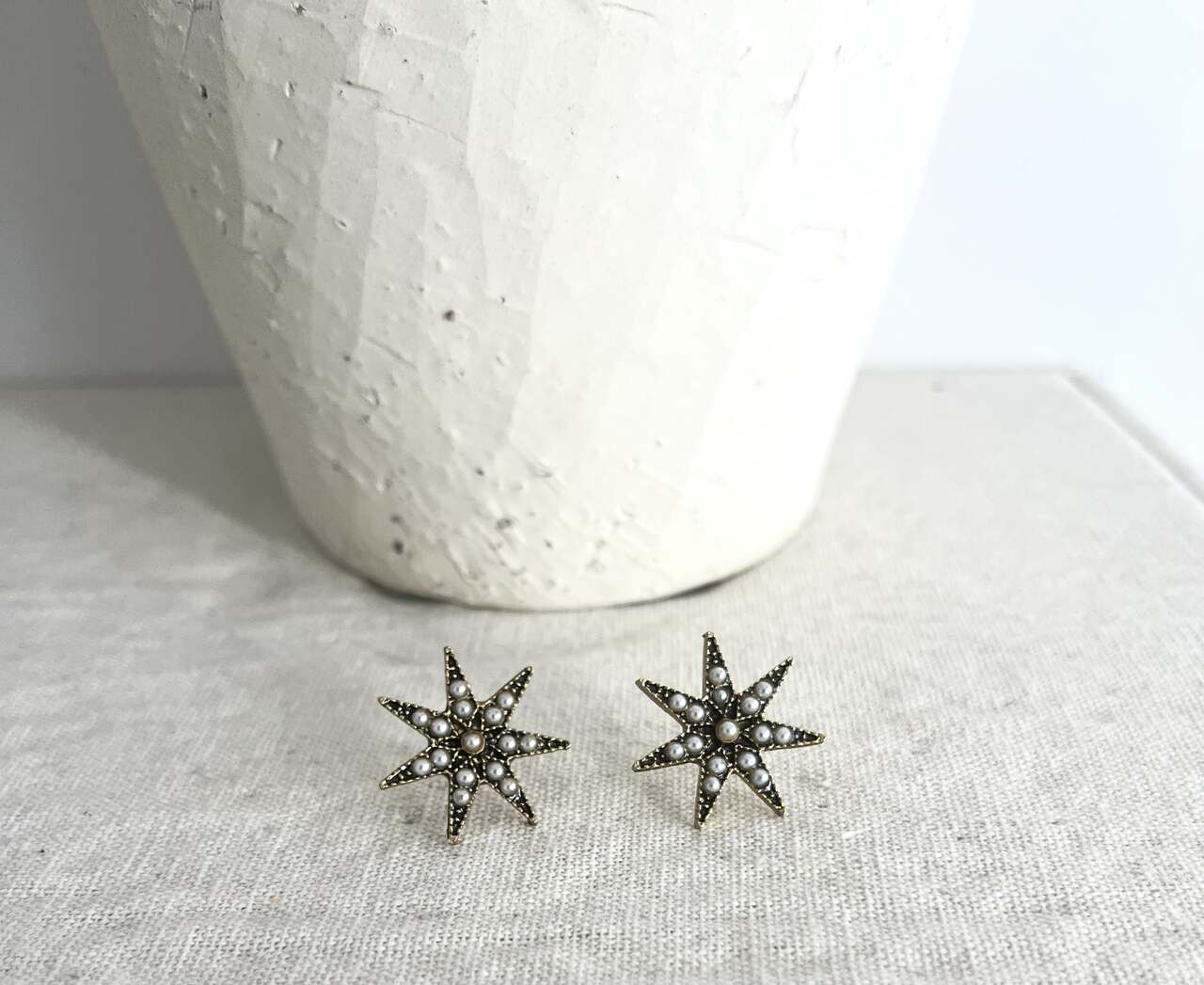 PENDIENTES ESTRELLA PERLA