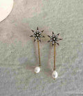 PENDIENTES ESTRELLA CON PERLA