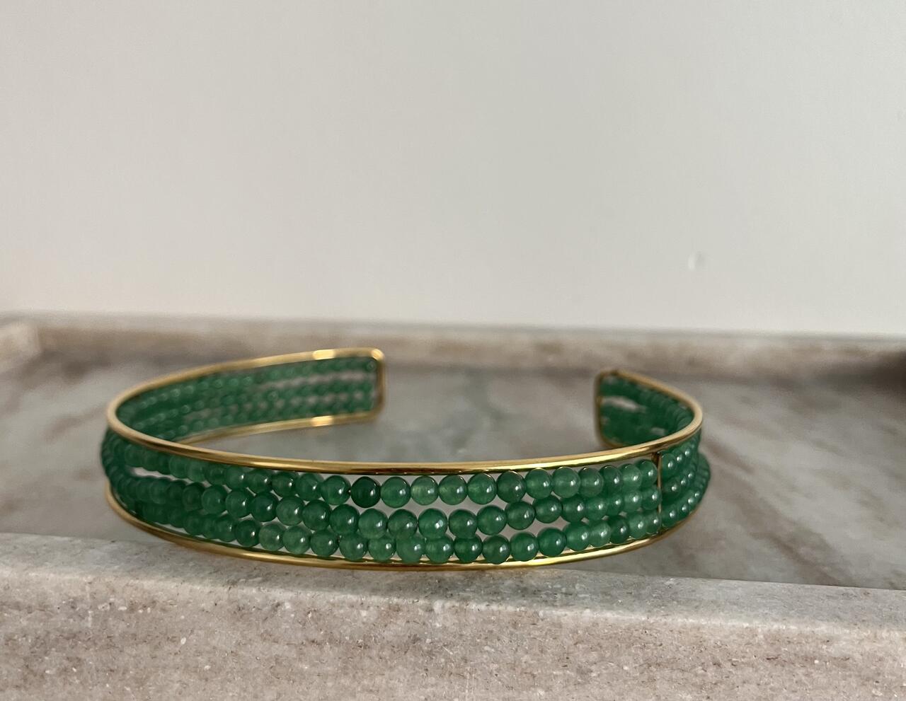 CHOKER ACERO PIEDRAS NEGRAS