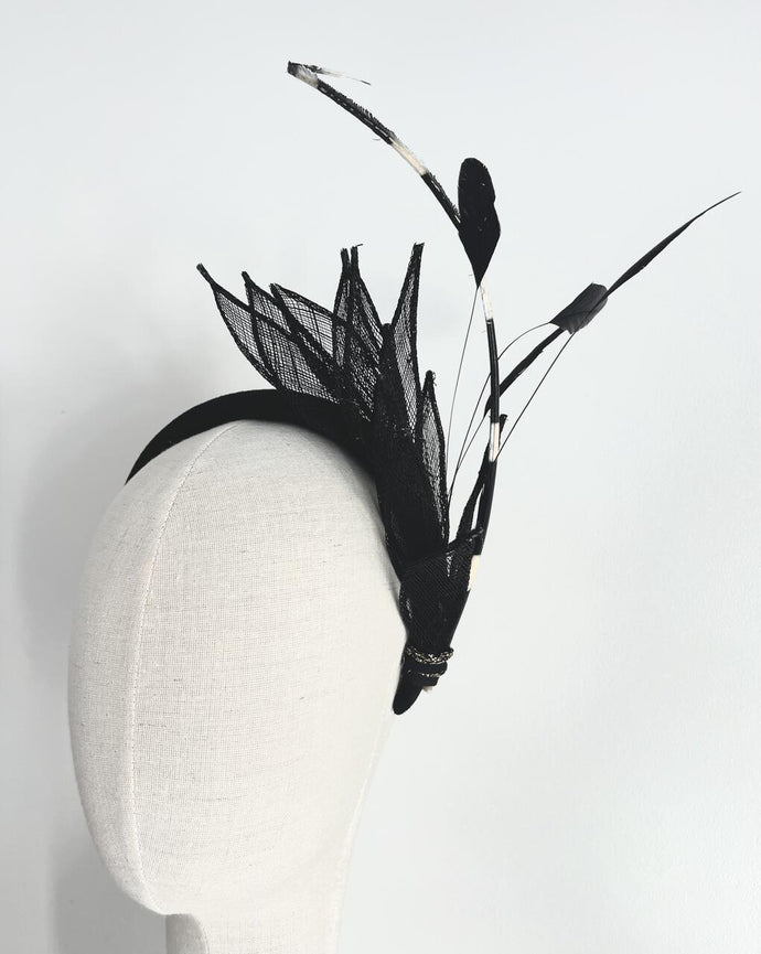 DIADEMA HOJAS BLACK