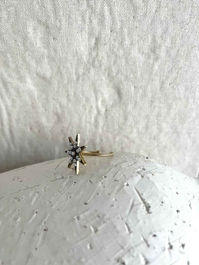 ANILLO ESTRELLA PERLADA